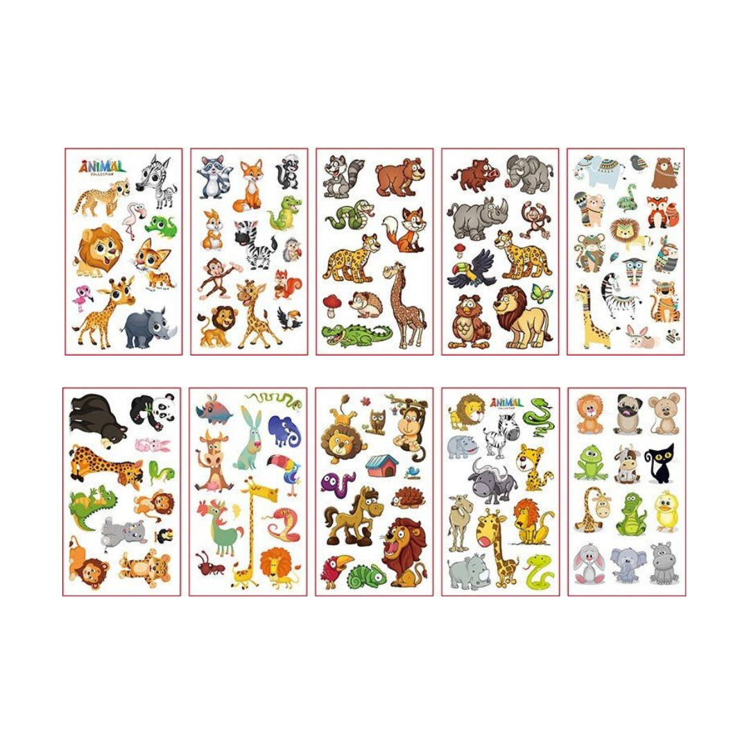 Abziehbare Tattoos – Tierwelt