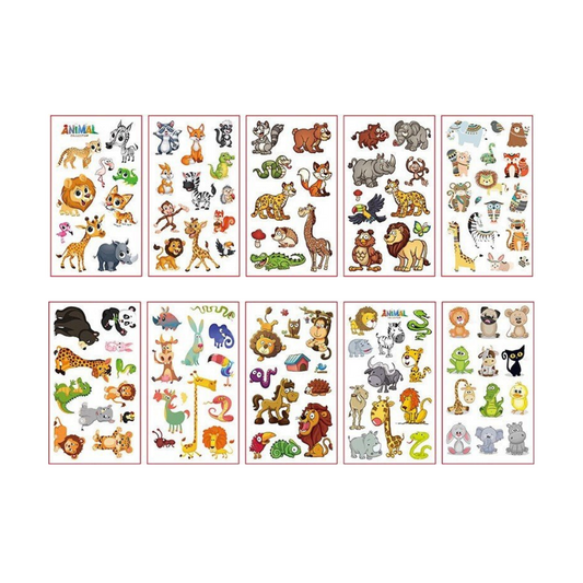 Abziehbare Tattoos – Tierwelt