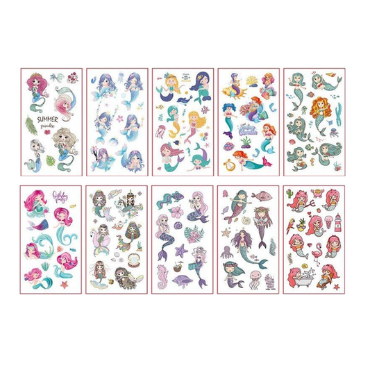 Abziehbare Tattoos – Meerjungfrauen