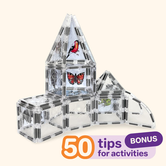 Magnetbaukasten COLORMAG CLEAR