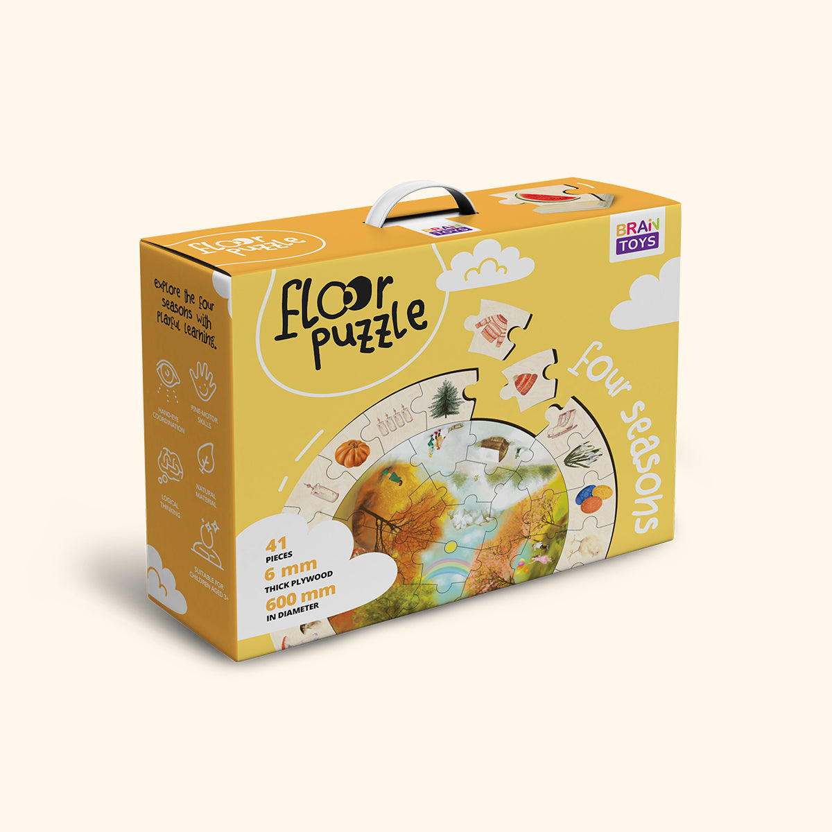 Vier-Jahreszeiten-Bodenpuzzle