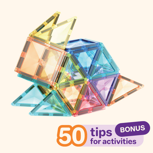 Magnetbaukasten COLORMAG 60 Stück - pastel