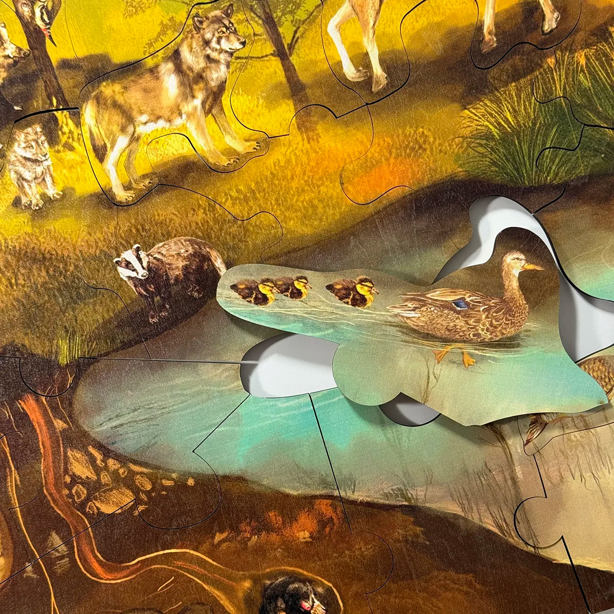 Bodenpuzzle Wald
