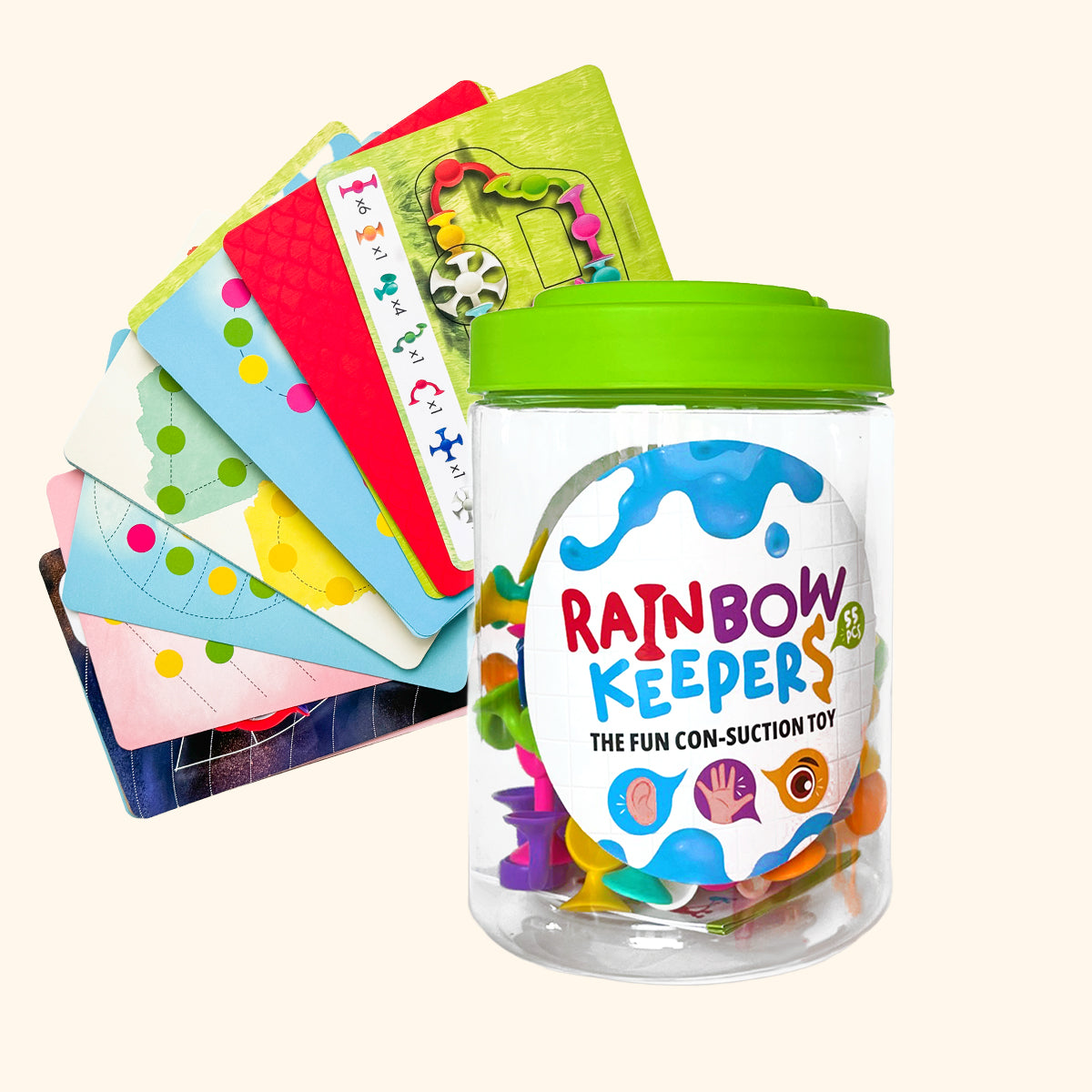 Rainbow Keepers Saugnäpfe-Set 55 Stück