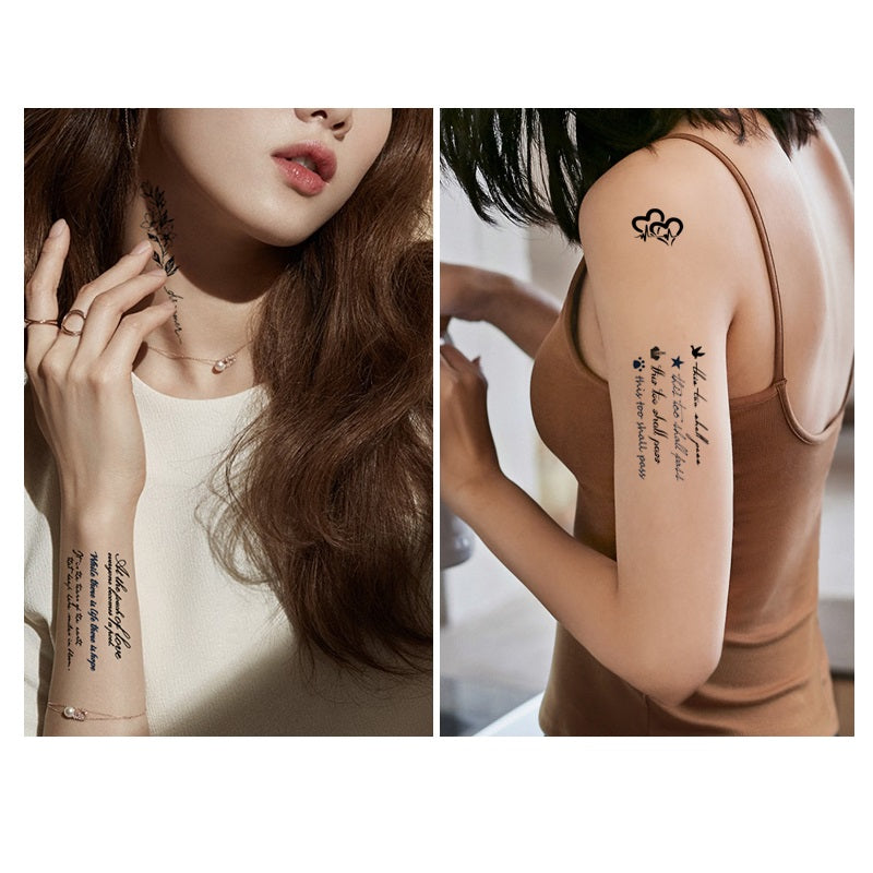 Abziehbare Tattoos - Boohoo-Stil