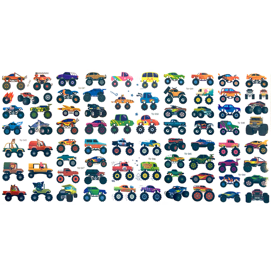 Abziehbare Tattoos - Offroad-Fahrzeuge