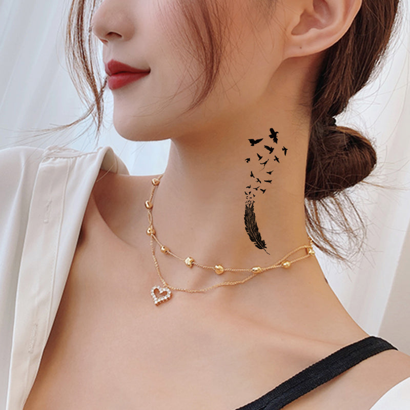 Abziehbare Tattoos - Boohoo-Stil