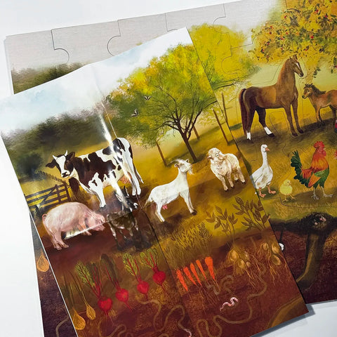 Bodenpuzzle Bauernhof 