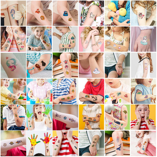 Abziehbare Tattoos - Weltraumreisen