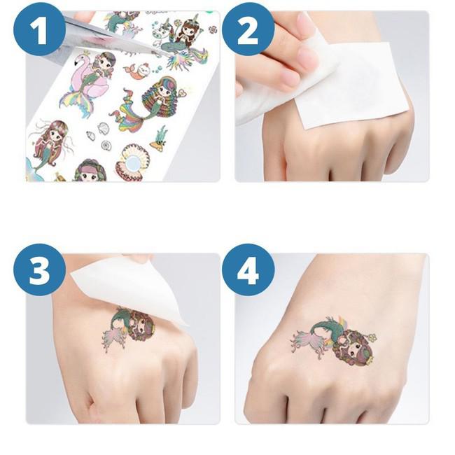 Abziehbare Tattoos - Weltraumreisen